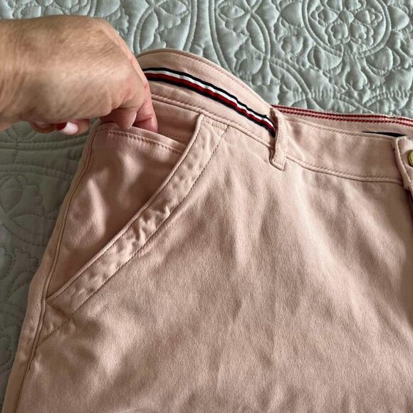 Tommy Hilfiger Classic cropped pink straight-cut trousers size 12 - Picture 6 of 13